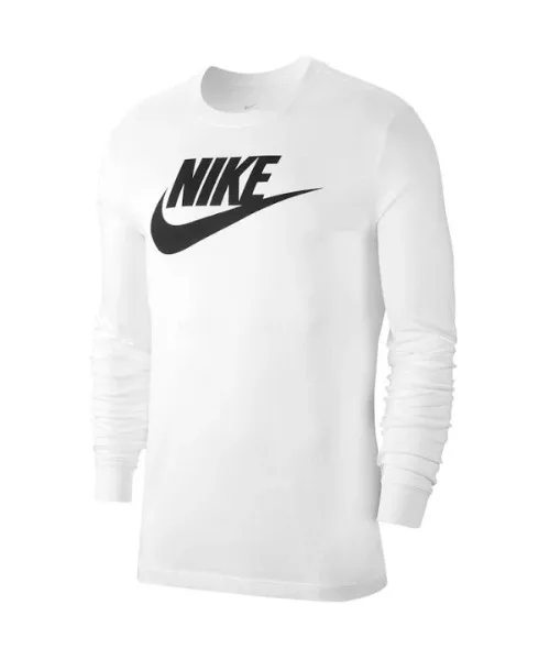 Мужская футболка с длинным рукавом Nike NSW Futura Icon белая — фото 3