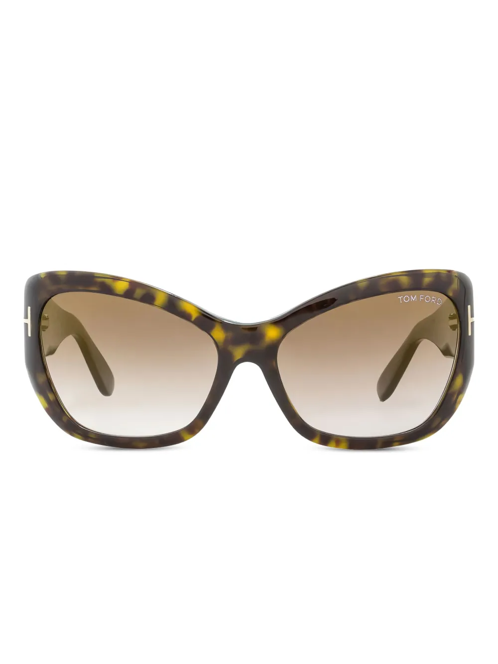 

Солнцезащитные очки в массивной оправе TOM FORD Eyewear, коричневый