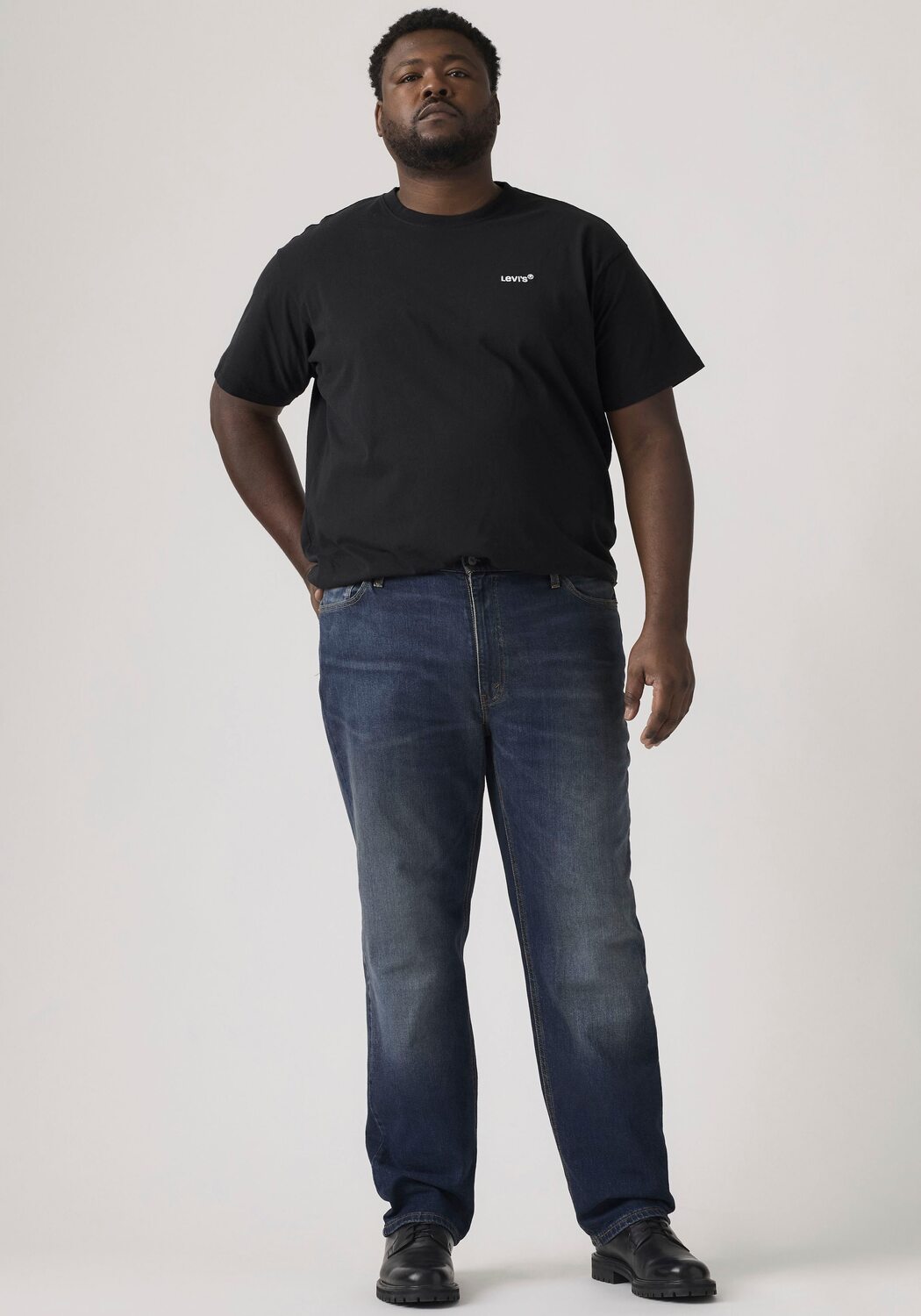 Levi's Big & Tall Джинсы Regular '541' в темно-синем цвете — фото 3