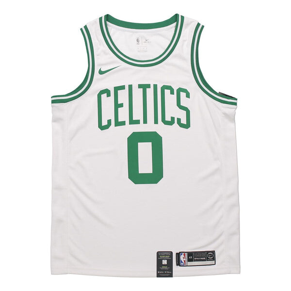 

Майка Nike MENS NBA Boston Celtics Tatum Tank Top 0 White/Green, белый