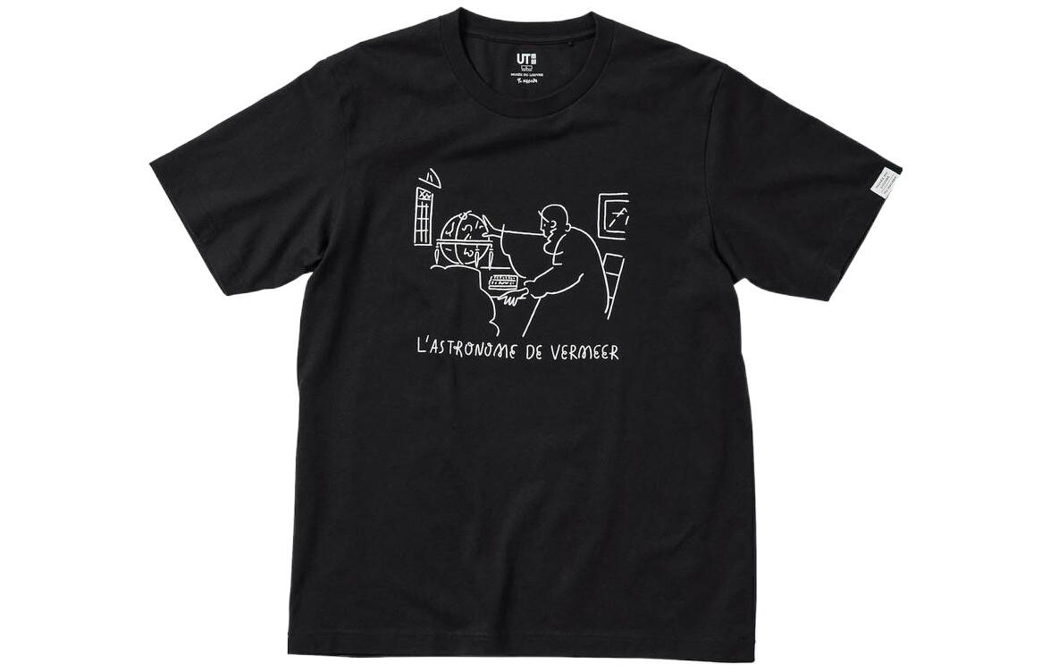 

UNIQLO Футболка унисекс, цвет Black