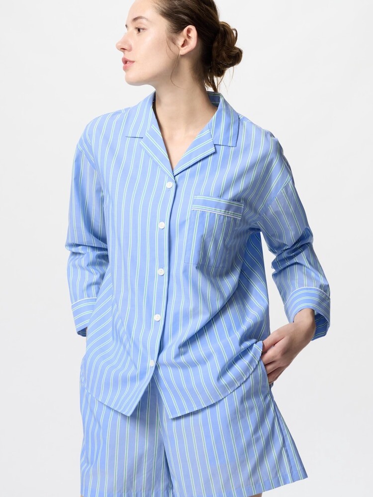 

Пижама полосатая Uniqlo, цвет 64 синий