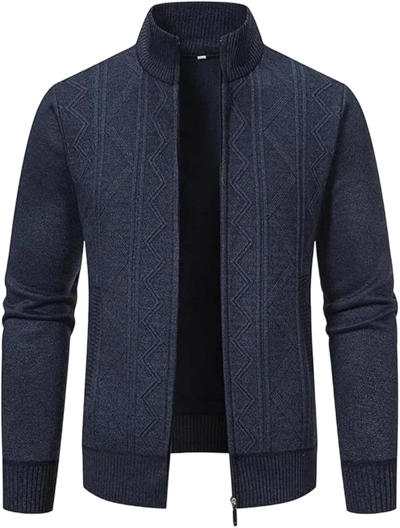 

Мужской кардиган из толстого флиса