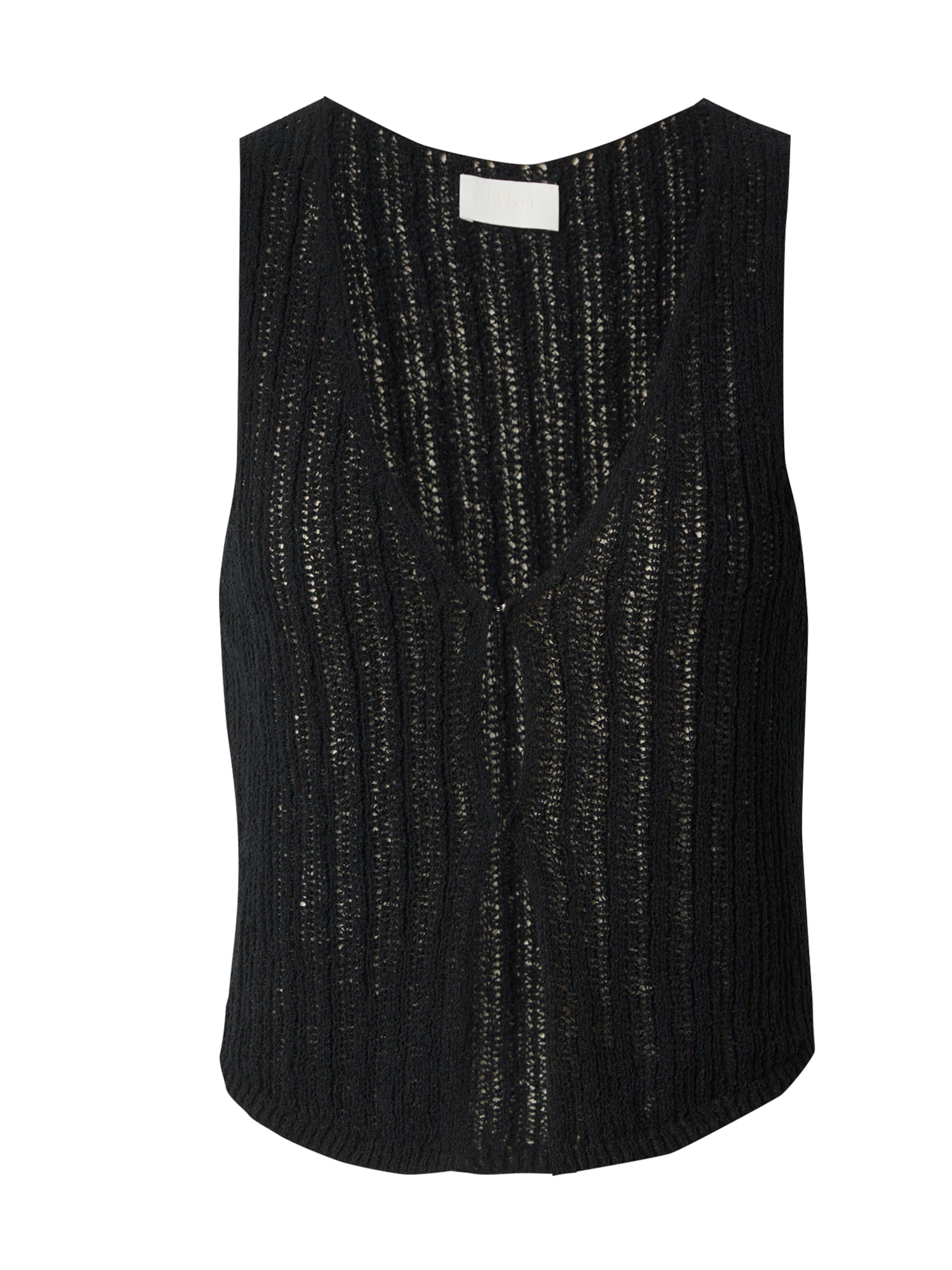 

LeGer by Lena Gercke Вязаный топ 'Janina' в черном цвете