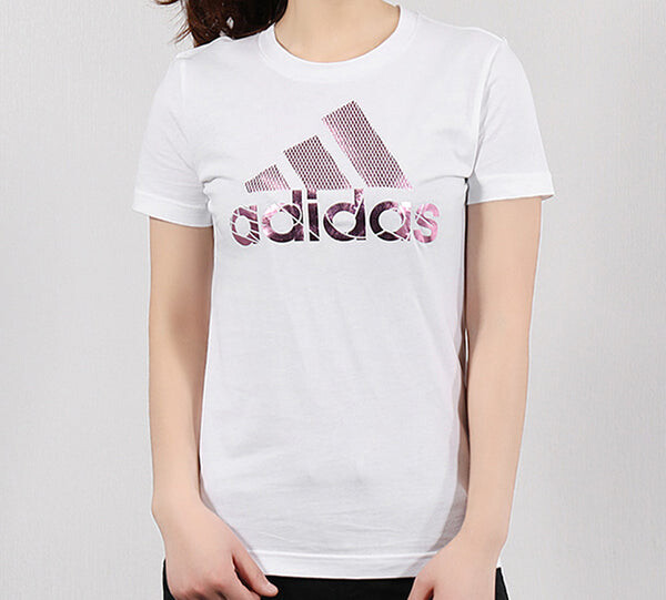 Футболка bos фольга футболка короткий рукав Adidas, белый — фото 3