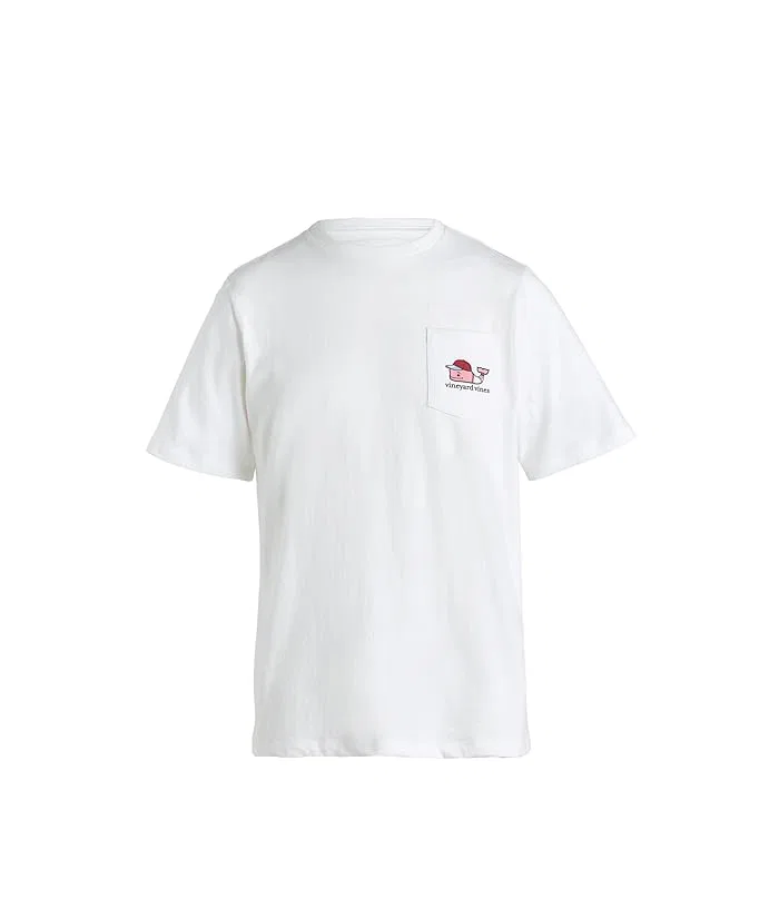Футболка с китом Vineyard Vines Kids First Base Whale, White Cap