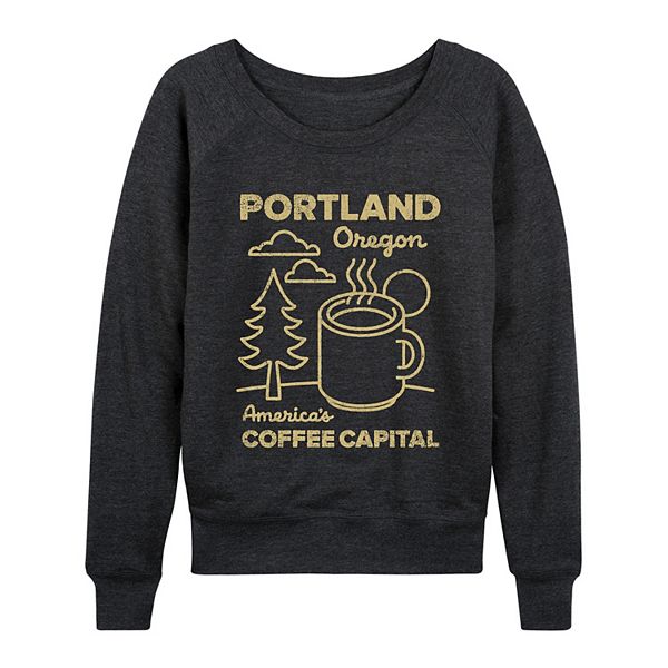 

Женская футболка с длинным рукавом portland, oregon coffee capital french terry Licensed Character, Heather Charcoal, Черный, Женская футболка с длинным рукавом portland, oregon coffee capital french terry Licensed Character, Heather Charcoal