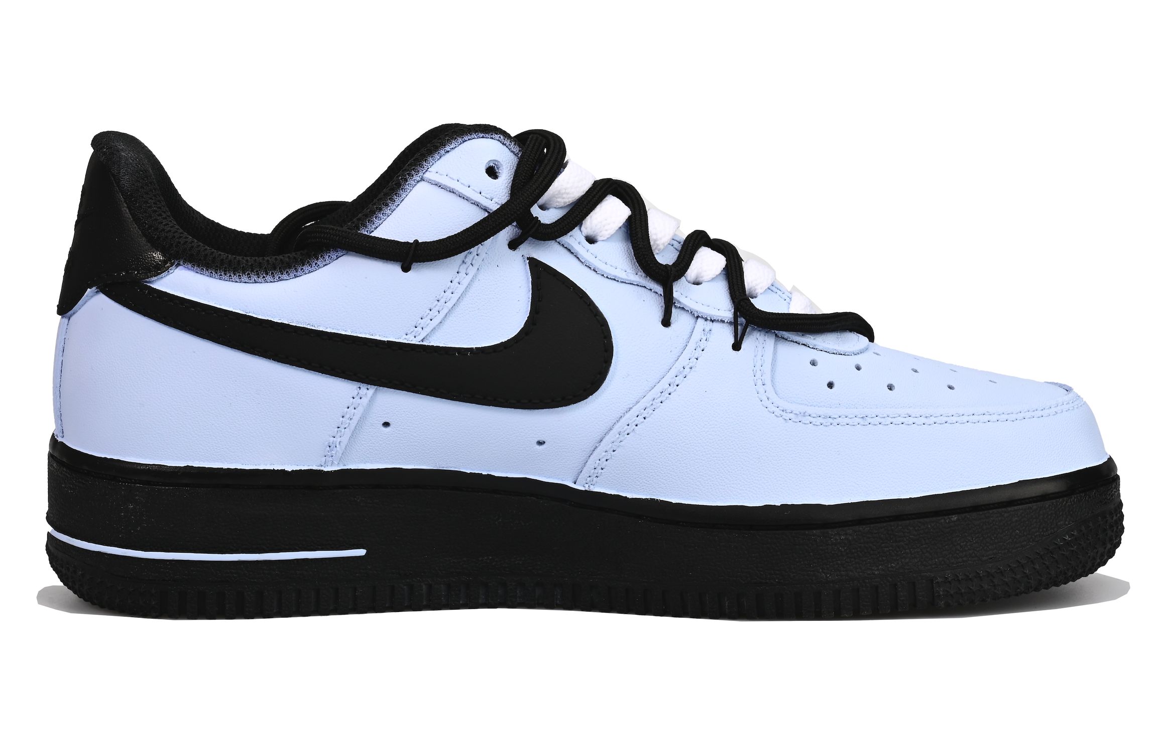 Nike Кроссовки Air Force 1 Low top для подростков, синий, черный — фото 3