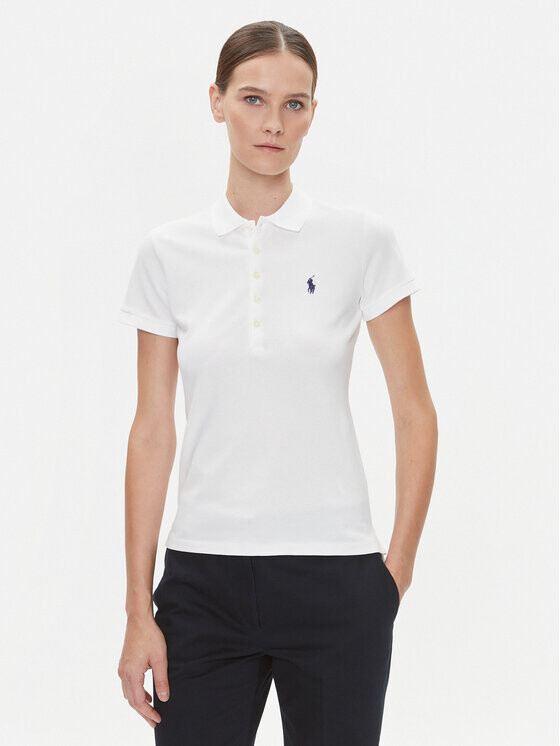 

Рубашка-Поло узкого кроя Polo Ralph Lauren, белый