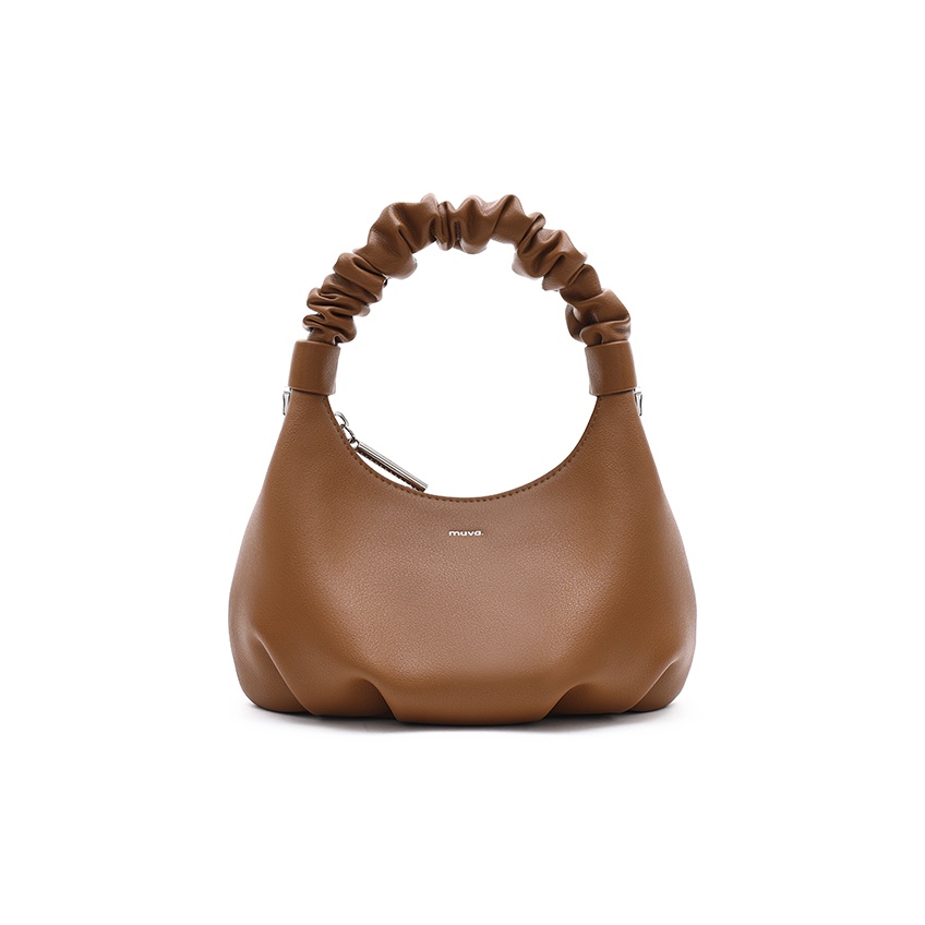 

MUVA Кожаная премиальная маленькая сумка через плечо, Burnt Tea Brown