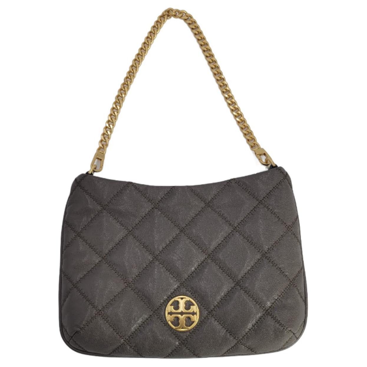 

TORY BURCH Кожаная женская сумка через плечо коричневая