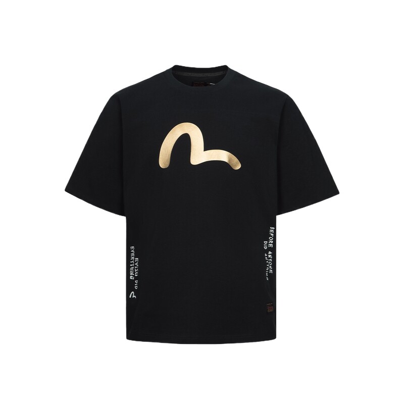 

Футболка мужская черная Evisu, черный