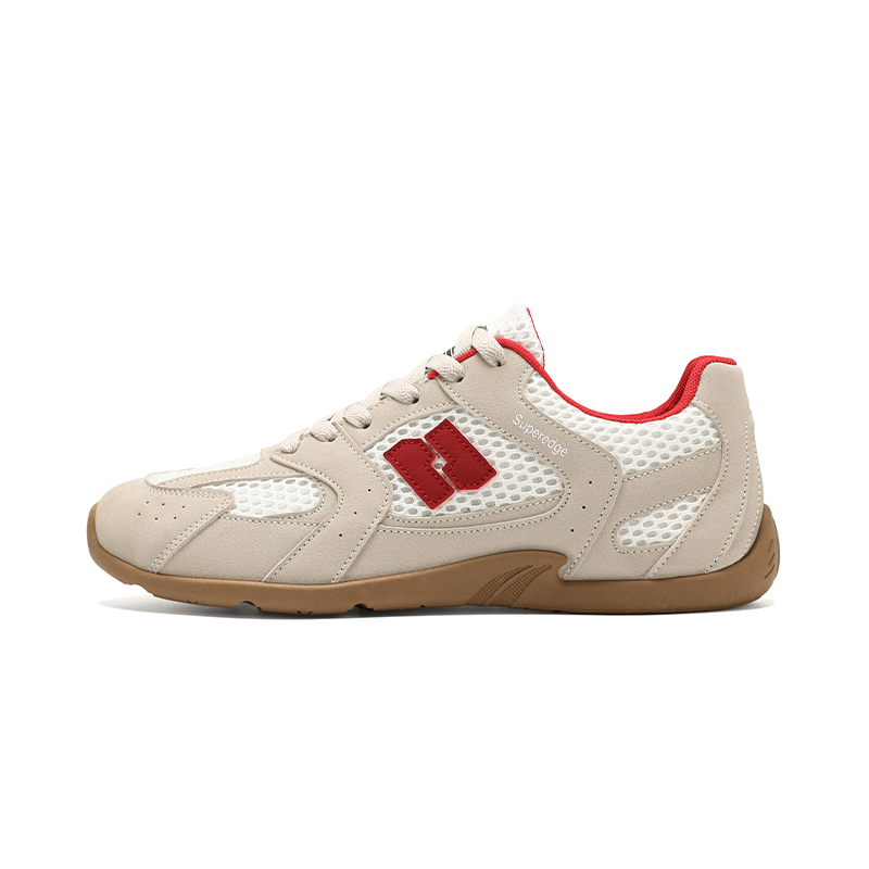 

SUPEREDGE Дышащие легкие повседневные кроссовки Rebound Low Top мужские бело-красные, цвет White Red