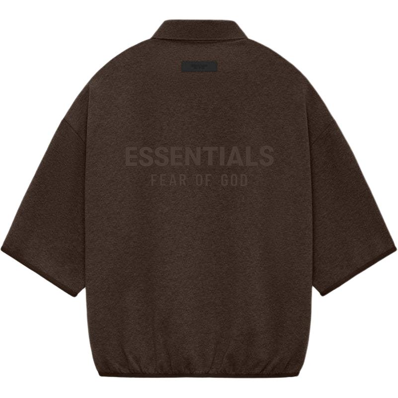 Футболка поло с рукавом 3/4 Fear Of God Essentials, цвет вересковое дерево — фото 2