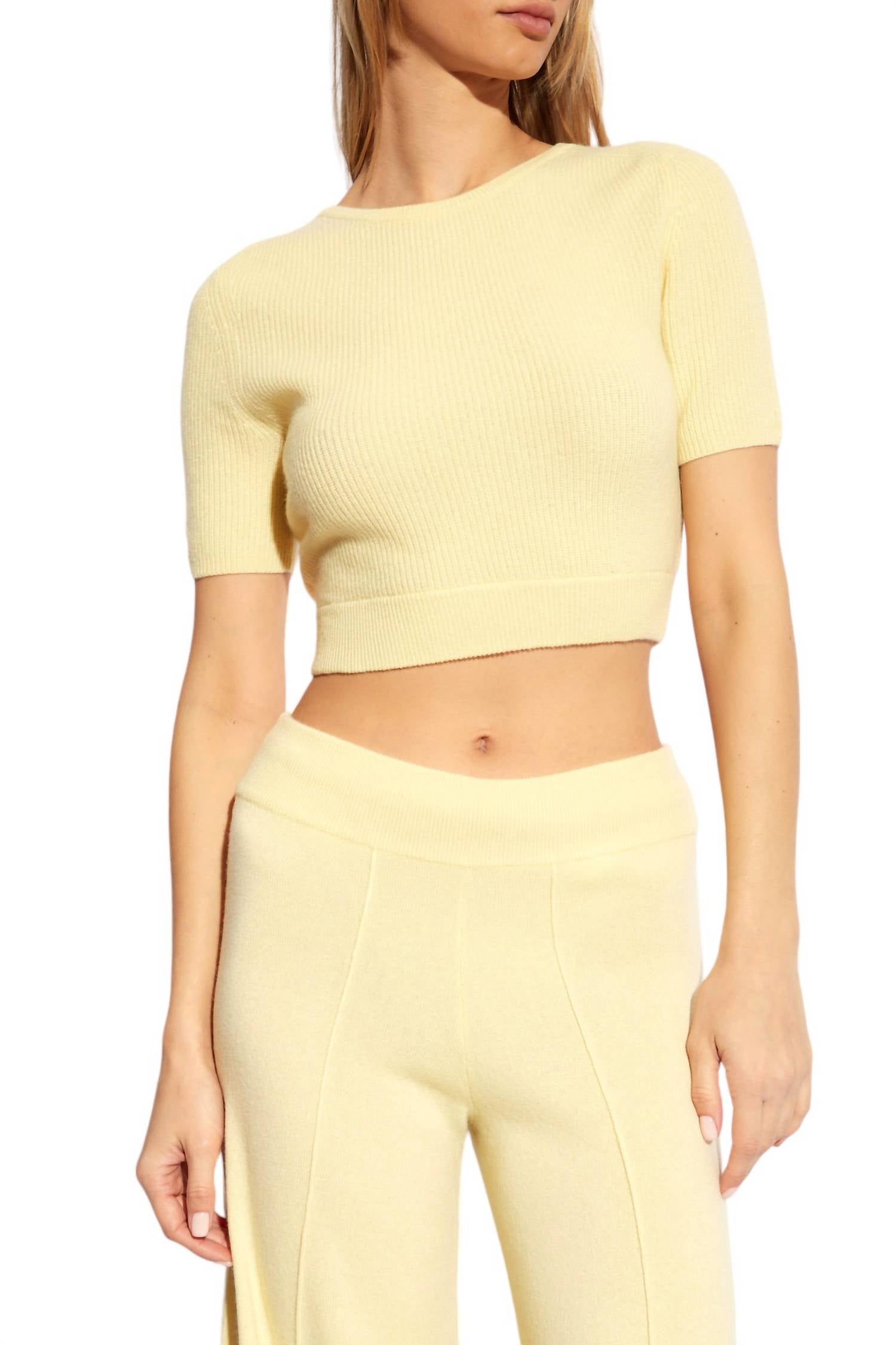 

Josefina Топ в лимонном сорбете LISA YANG, цвет lemon sorbet