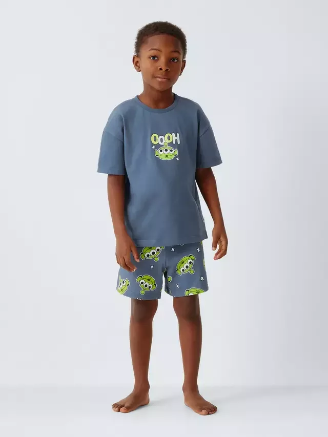 Детский короткий пижамный комплект Disney Pixar Cotton Toy Story, винтажный, цвет индиго Brand Threads — фото 2