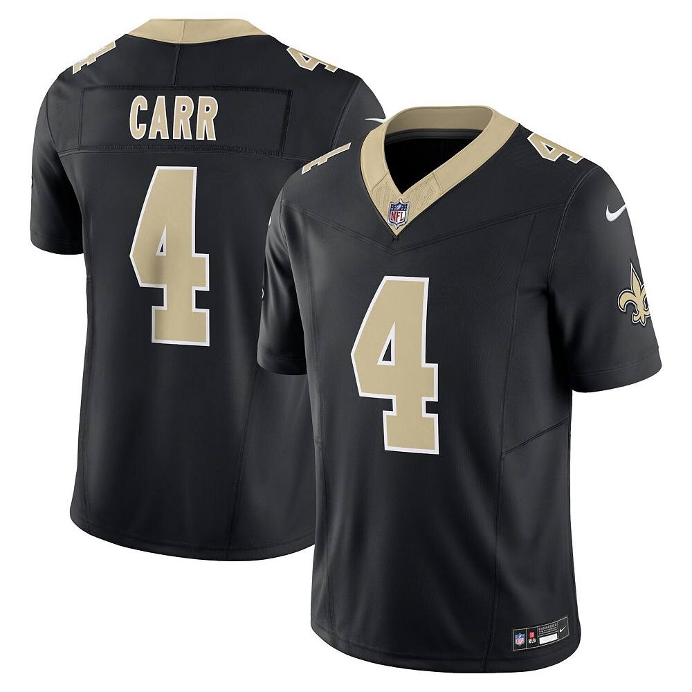 

Мужские кроссовки Nike Derek Carr Black New Orleans Saints Vapor F. Ограниченный Джерси, цвет Snt Black