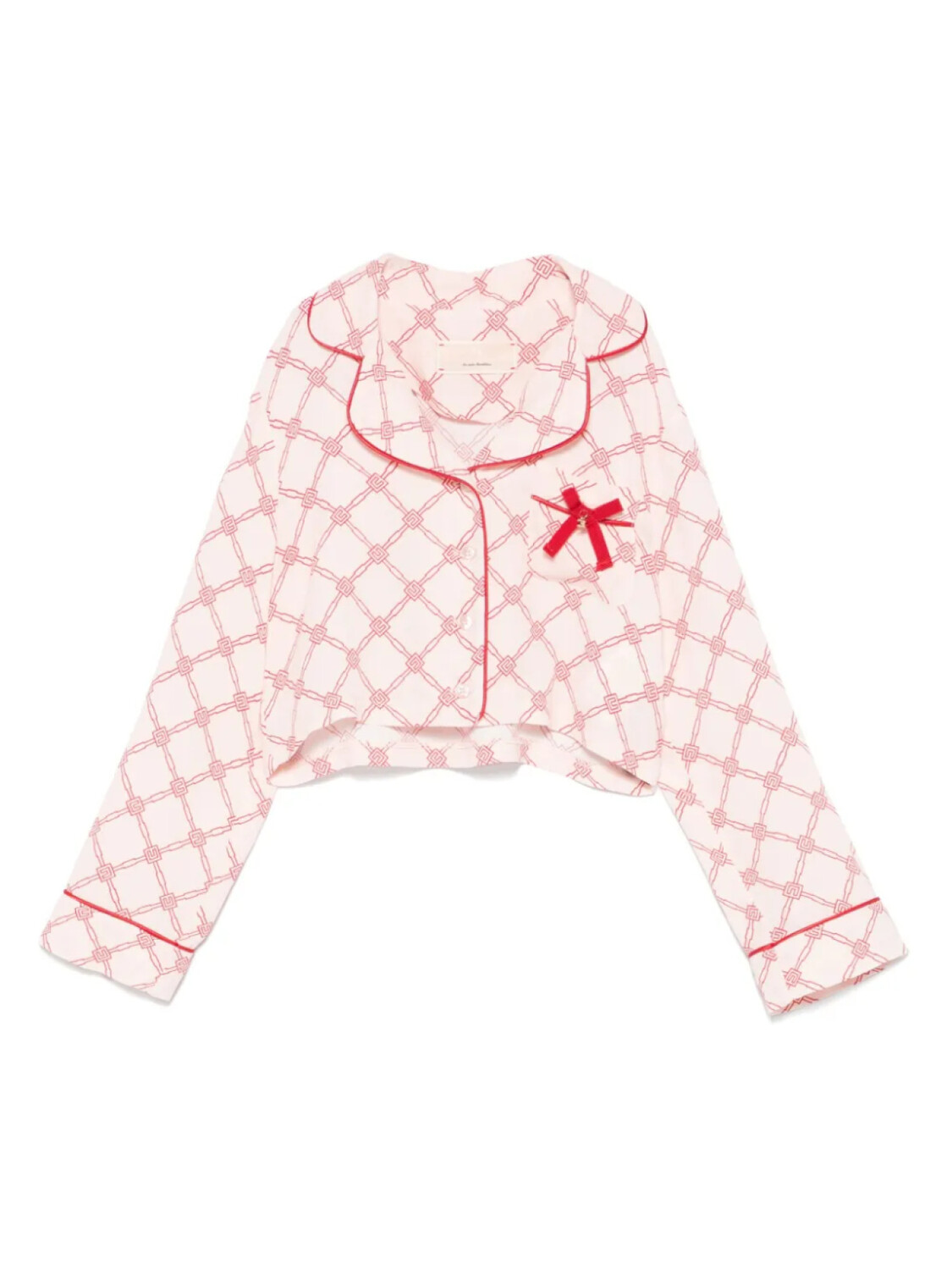

Elisabetta Franchi La Mia Bambina рубашка с логотипом, розовый