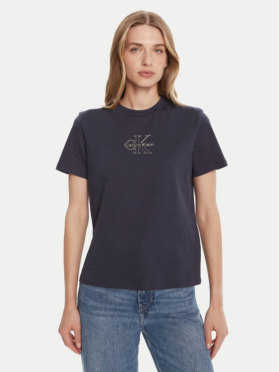 

Футболка regular fit Classic Monologo LV047D873G Calvin Klein Jeans, синий
