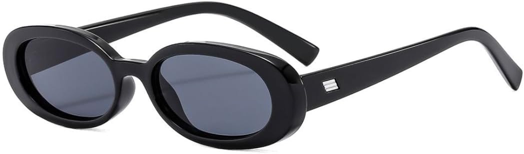 

Классические овальные солнцезащитные очки для женщин и мужчин, с толстой оправой, для вечеринок, хип-хопа, стильные, роскошные, с защитой от УФ-излучения UV400 TVTBBVV, C1