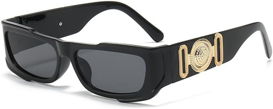 

Модные женские солнцезащитные очки в маленькой квадратной оправе 2027 года, для активного отдыха, в стиле хип-хоп, модные очки с защитой от ультрафиолета UV400 MTZJH, C1