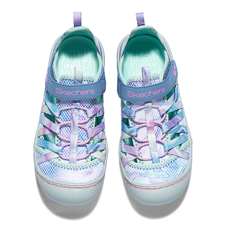 Детские сандалии детские синие/серые Skechers, синий/серый — фото 4