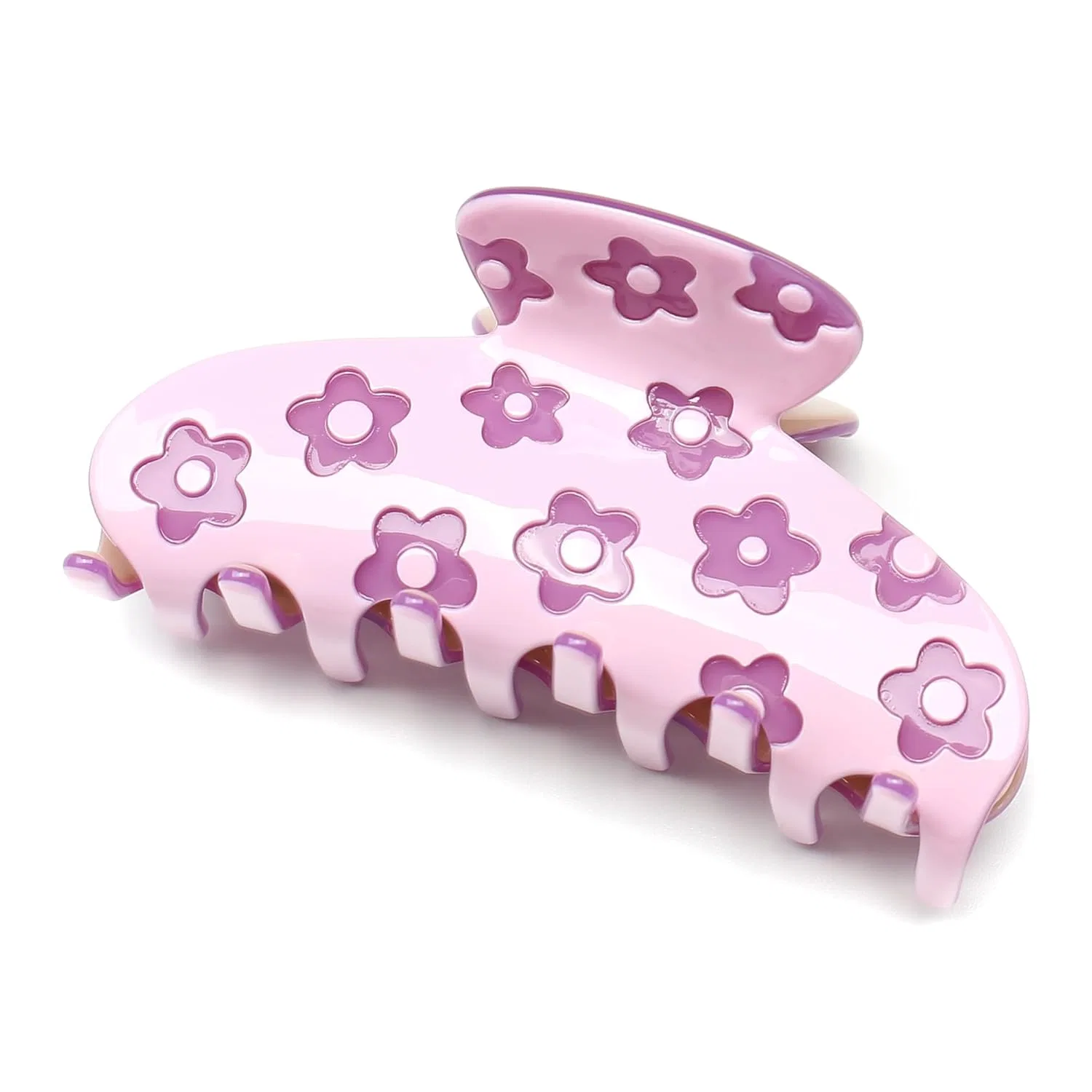 Заколка-краб для волос «Purple Daisy» 9 см Qingoo, Purple