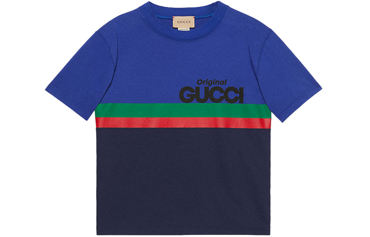Детская футболка GUCCI, синяя — фото 2