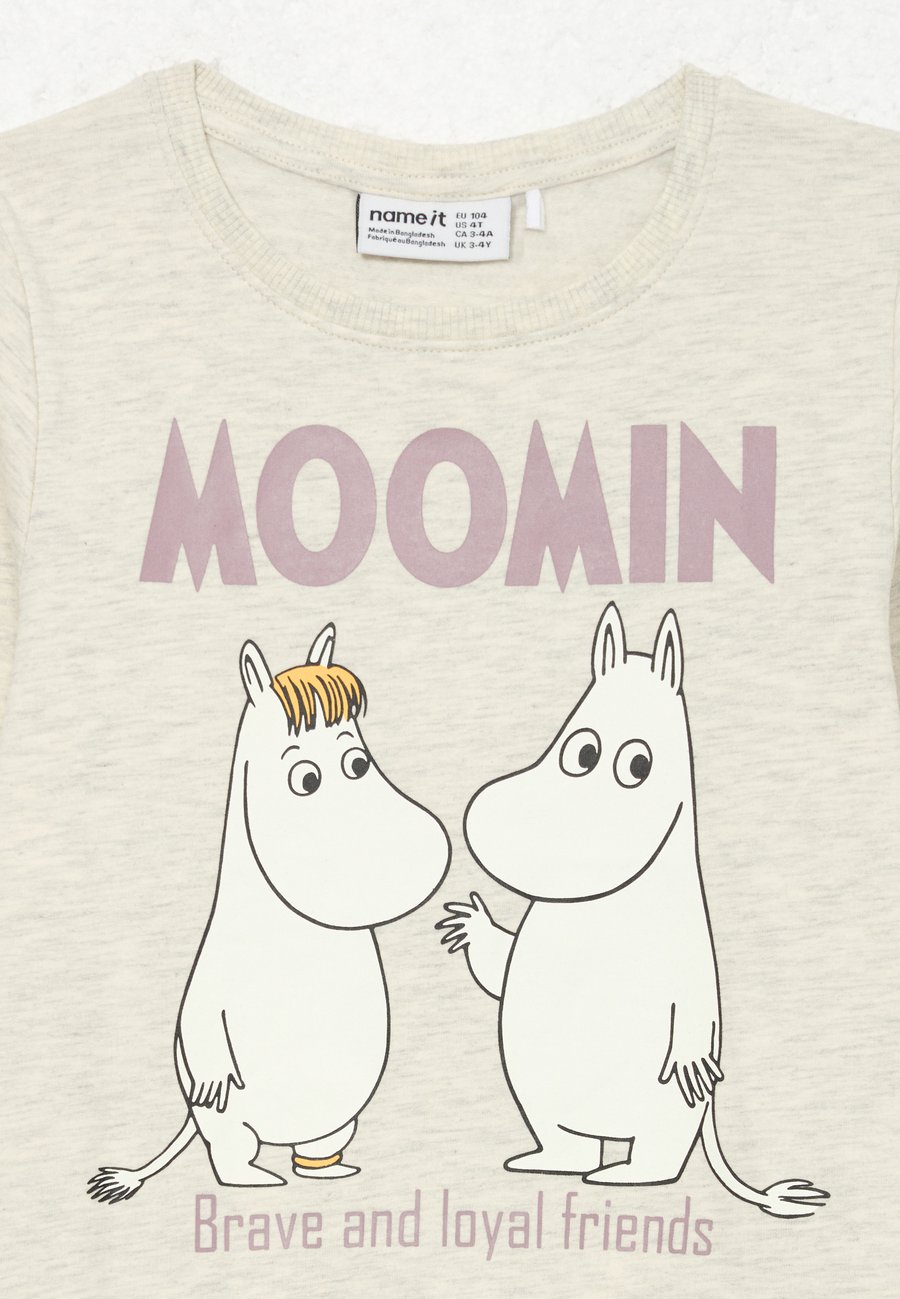 Толстовка Name it NMNSLOLI MOOMIN UNISEX, Peyote Melange/Mottled Beige — фото 3