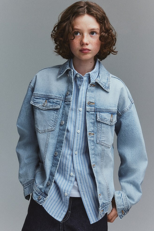 

Джинсовая куртка H&M, голубой