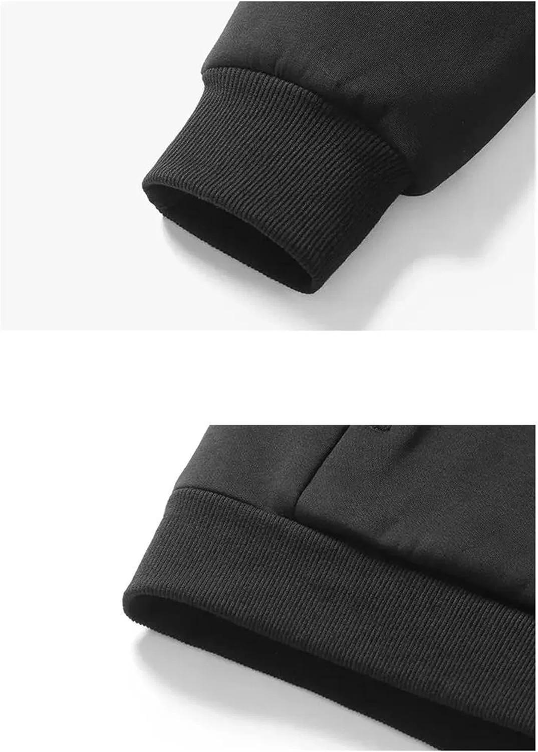 Костюм спортивный из флиса с капюшоном и молнией, серый — фото 4