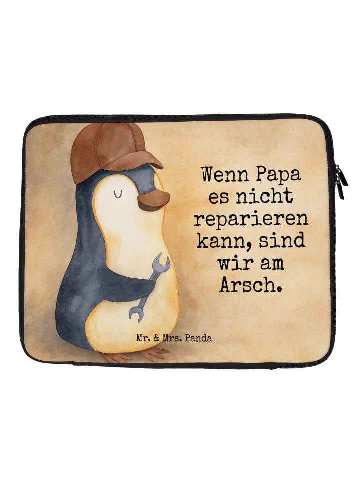 

Mr. & Mrs. Panda Если папа не сможет это починить... сумка для ноутбука белого цвета