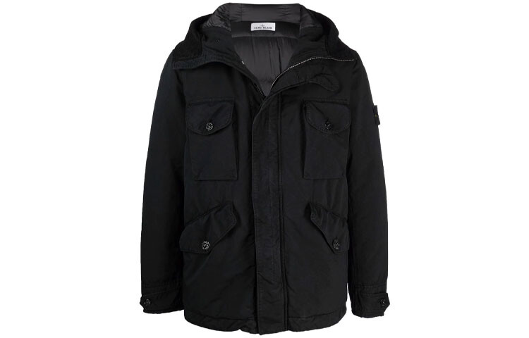 

Пуховик мужской черный Stone Island, черный