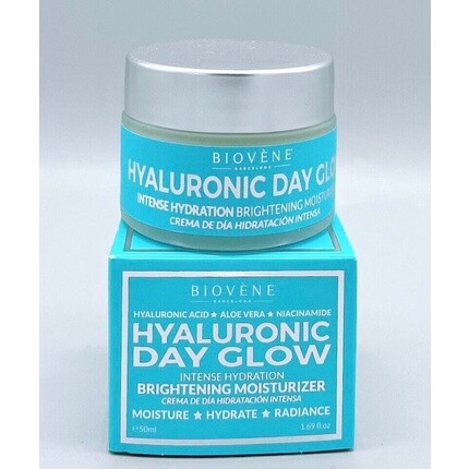 

Biovene Hyaluronic Day Glow Hydration Осветляющий увлажняющий крем, 1,69 унции, Biovгёne Barcelona