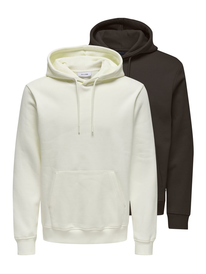 

Толстовка / худи Коннор темно-коричневого / кремового цвета ONLY & SONS, Коричневый, Толстовка / худи Коннор темно-коричневого / кремового цвета ONLY & SONS