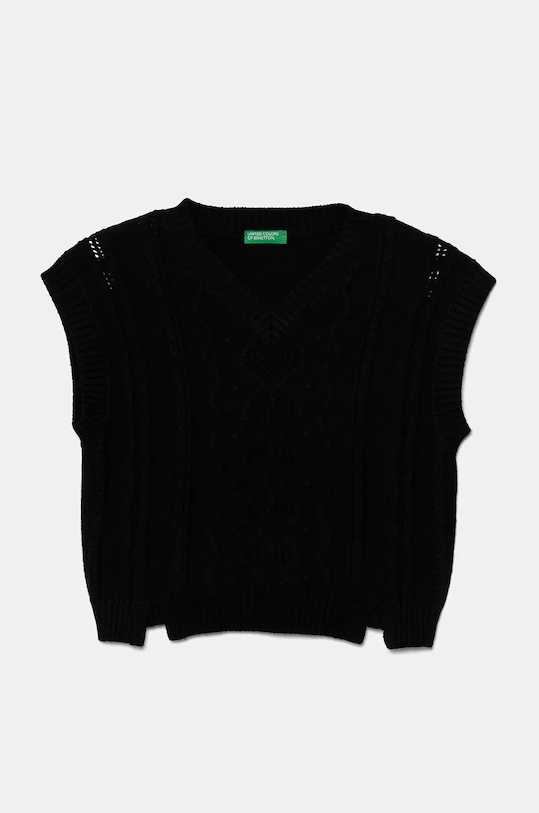 

Детская жилетка с добавлением шерсти United Colors Of Benetton, черный
