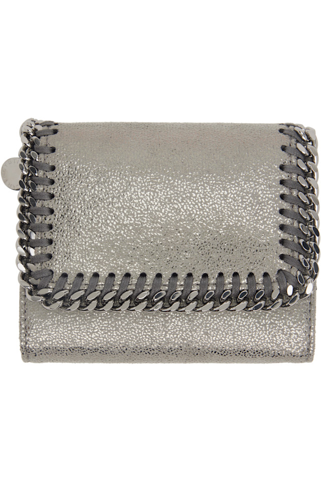 

Кошелек Falabella с клапаном маленький Stella Mccartney, серый