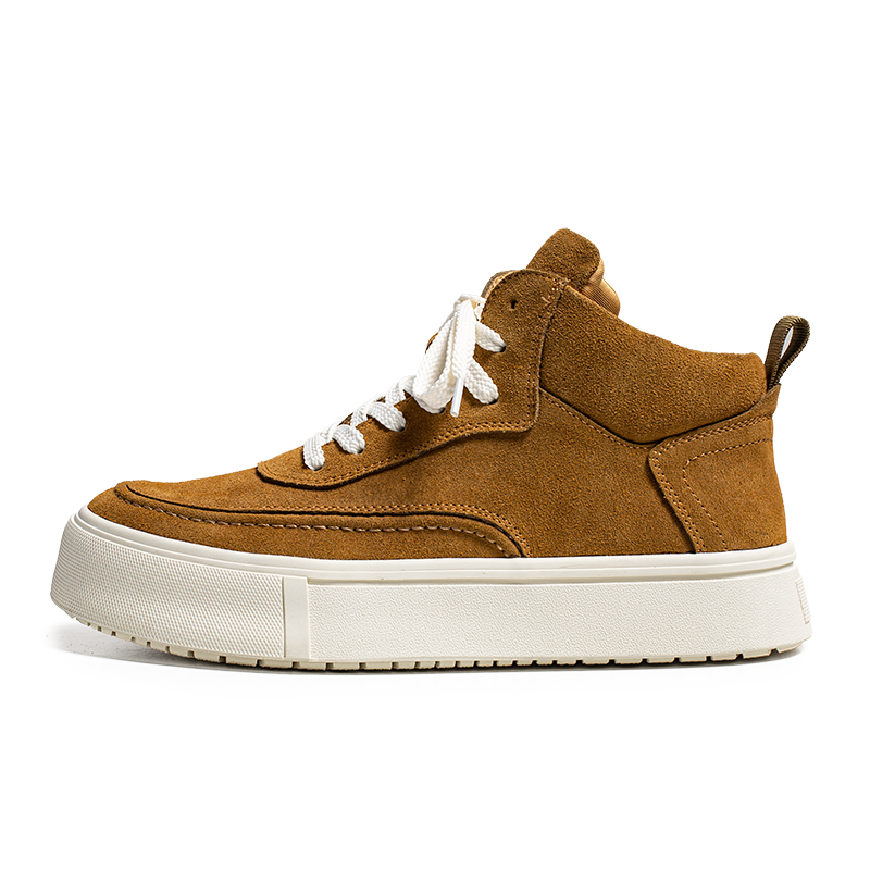 

Кроссовки Slip Resistant Mid Top Skateboard Shoes Men's ZUWUDONG, темно-коричневый