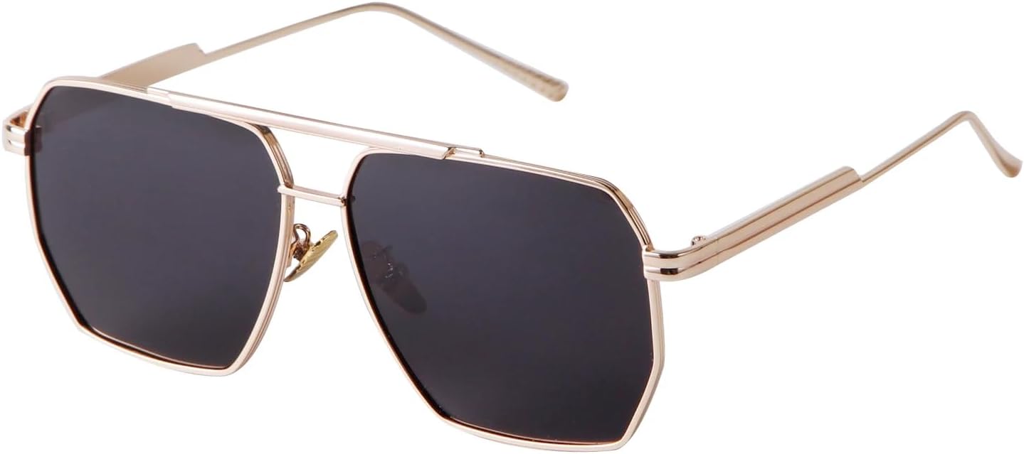 

Солнцезащитные очки с защитой UV400 | Розовые, плоская верхняя часть, большая оправа | для женщин и мужчин, для занятий спортом на открытом воздухе и вождения DSVIGF, 02