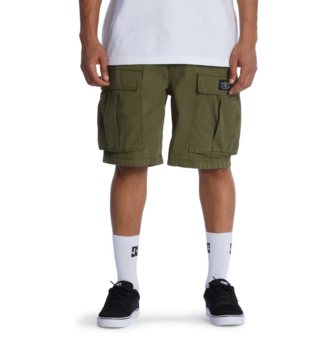 

DC Shoes шорты карго "Тундра", цвет Ivy Green