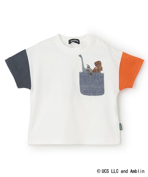 Футболка с коротким рукавом «Безумные динозавры» Kladskap, Off white