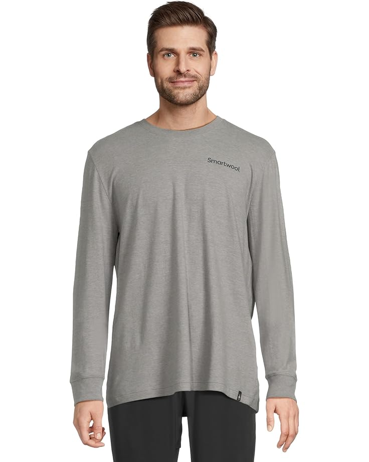 

Мужская футболка с длинным рукавом Smartwool Gondola View, Light Gray Heather