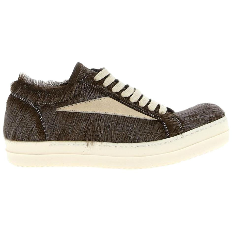 RICK OWENS Vintage Sneaks низкие скейтерские кроссовки мужские brown — фото 3
