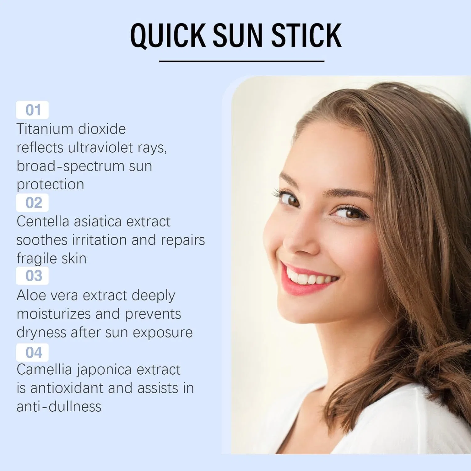 Солнцезащитный стик Centella Quick Sunstick Protection Bar SPF 50 Rubu22A — фото 2