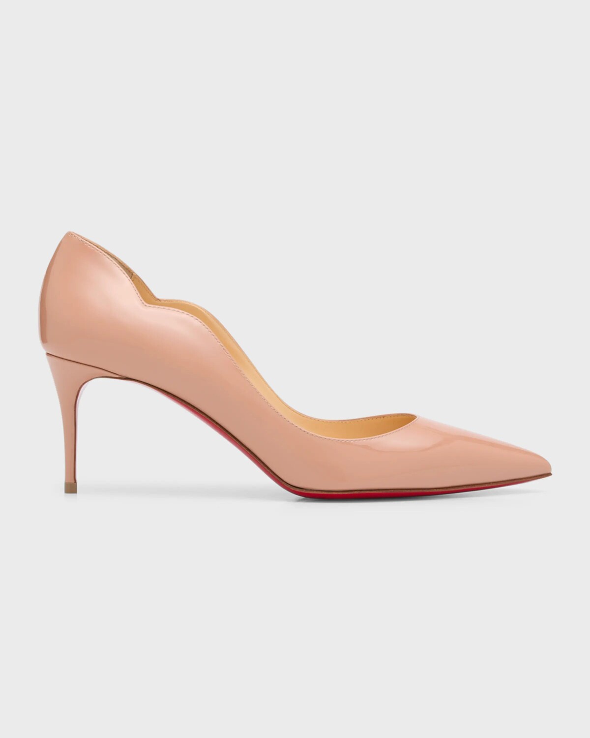 Туфли Hot Chick на лакированной красной подошве Christian Louboutin, цвет Blush