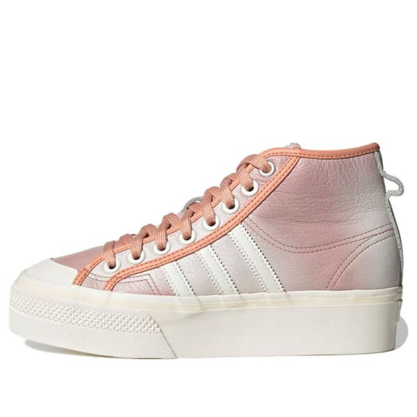 

Кроссовки оригинальные nizza платформа mid Adidas, бежевый