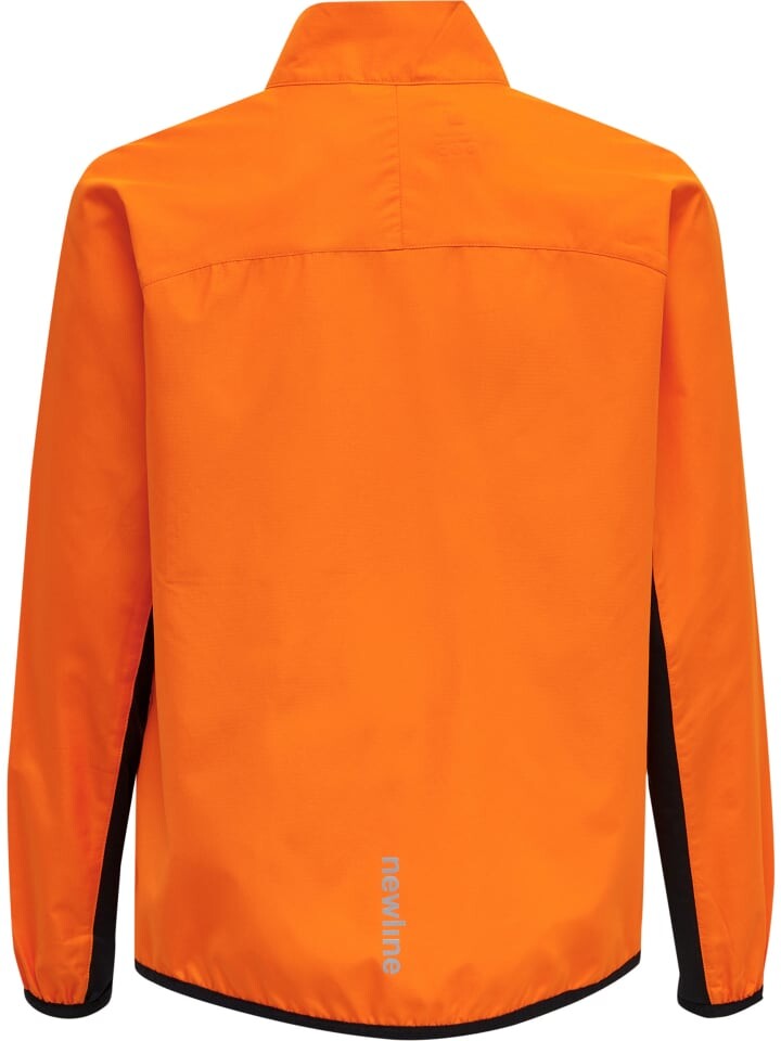 Спортивная куртка Newline Reflektierend Logo Kids Core Laufen Kinder, цвет orange tiger — фото 2