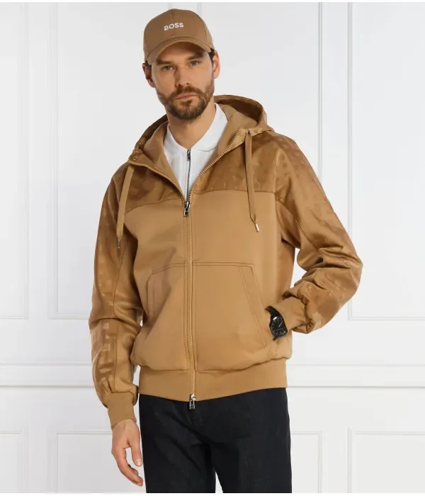 Стальная куртка regular fit Boss, коричневый — фото 3