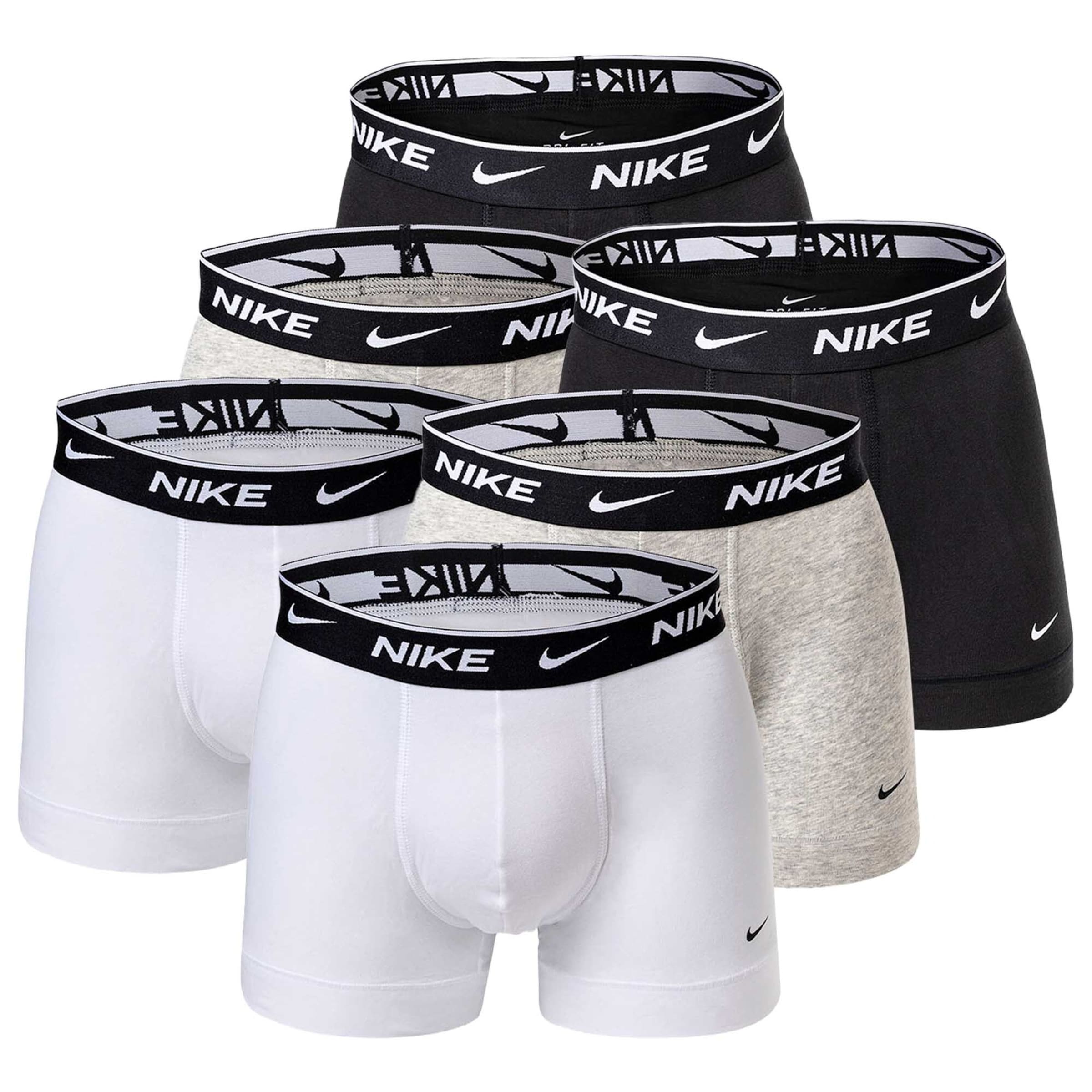 NIKE Спортивное белье в крапчатом сером, черном, белом