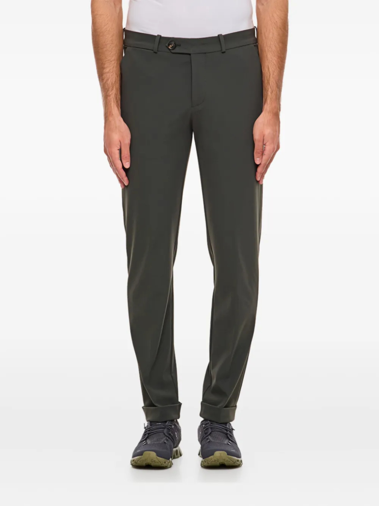 

Брюки Roberto Ricci Designs с застежкой-молнией и шлевками для ремня, черный